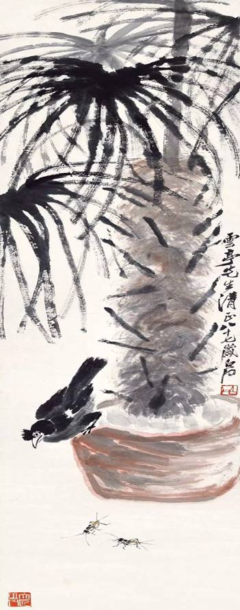 Lot 137
齐白石(1864-1957) 八哥蟋蟀