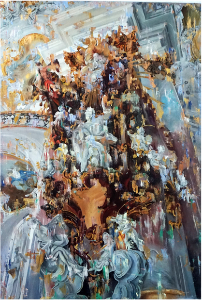 哥特传-启示， 180cm×120cm，布面油彩，2016