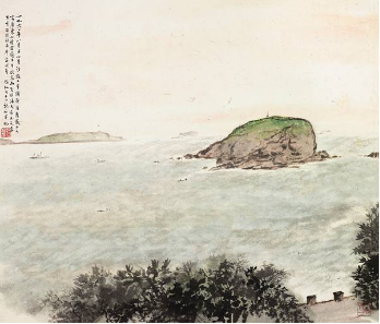 傅抱石（1904-1965） 棒棰岛景象