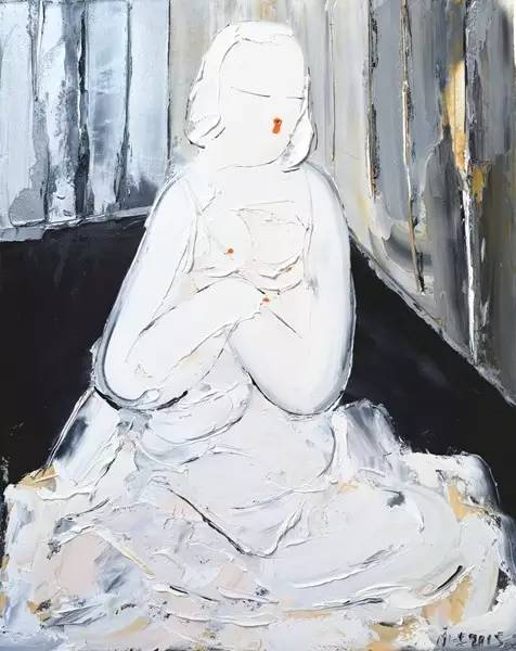 《无题-XI》125x100cm,2015年
