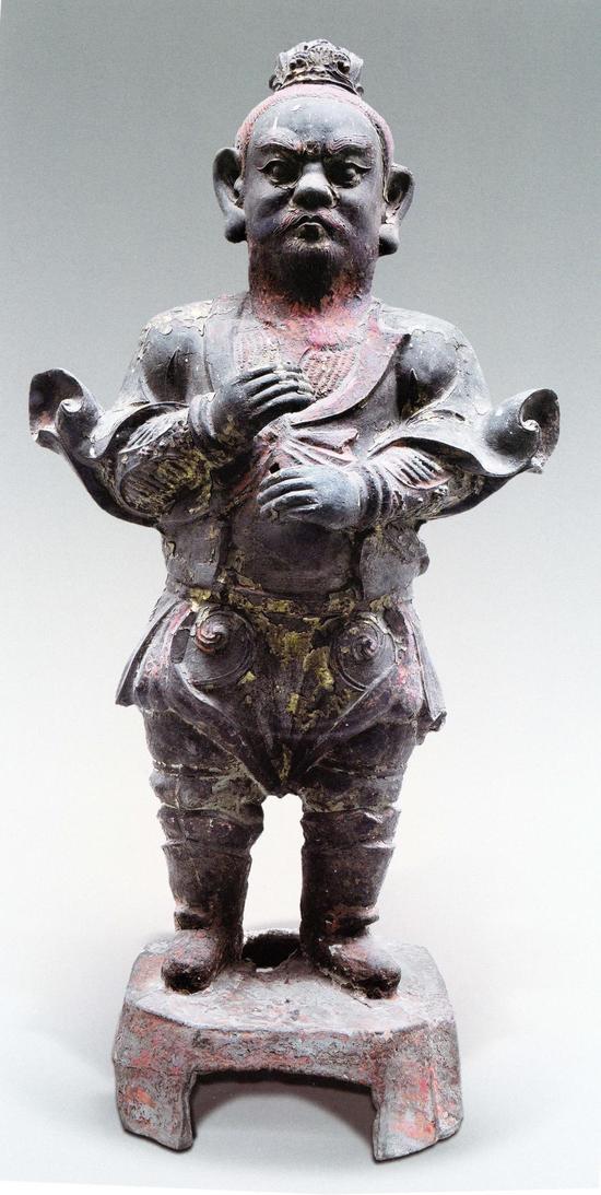 （图13）武当山明代铜五显灵官像之一 高约100厘米