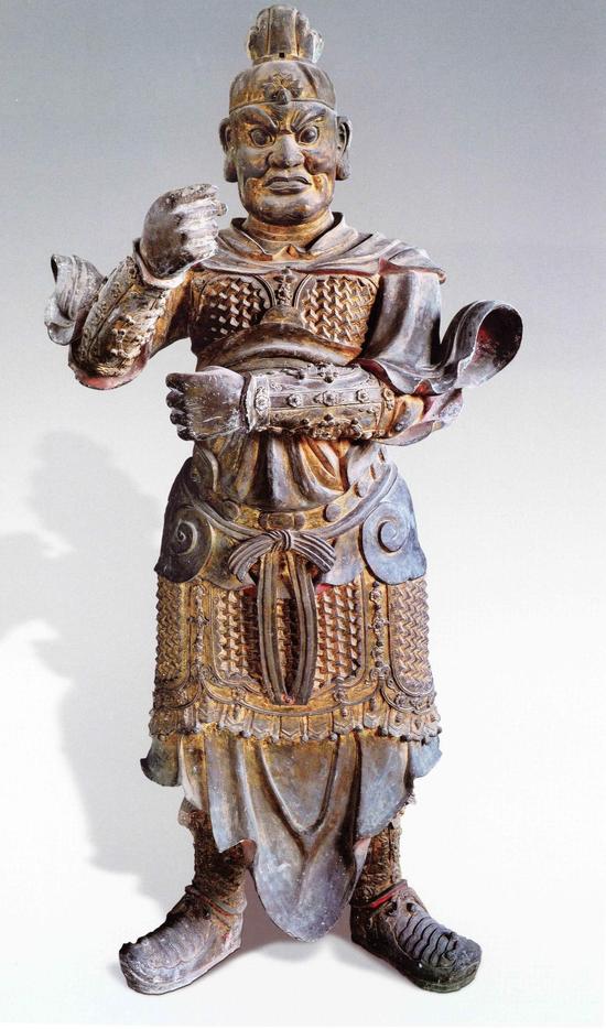 （图3）武当山元和观明代铜镀金六甲像之一 高约200厘米