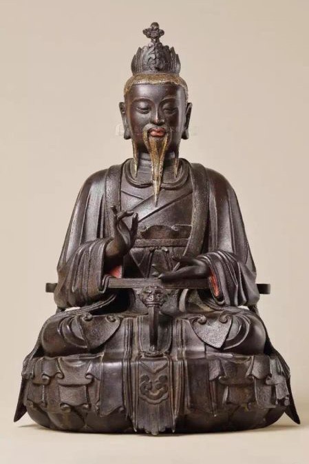 （图23）国内私人藏元代铜太上老君像 高46厘米