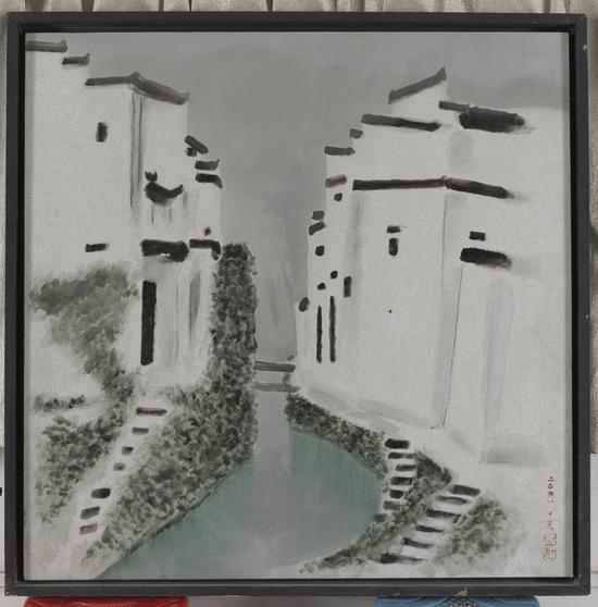 乔十光《徽州屏山》90cm×90cm 2008年