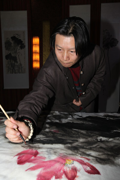 蔡起宝(静风)在创作