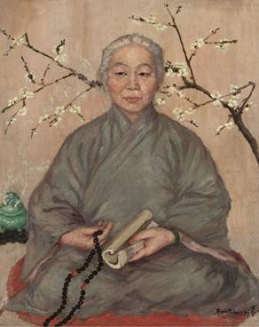 方君璧 《卫月朗》  1925年 布面油画  92×73.2cm