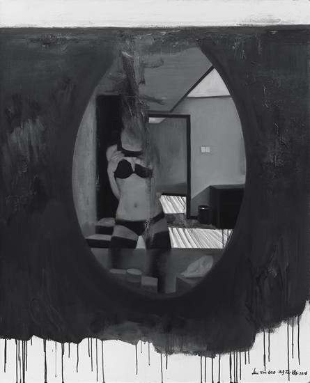 镜子_ Mirror(120x150cm)布面油画 2016