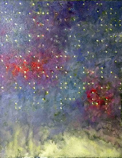 盲文点小作1 布面油画 30-38 2006