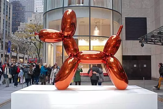 Jeff Koons，《气球狗（橙色）》（1994- 2000年）