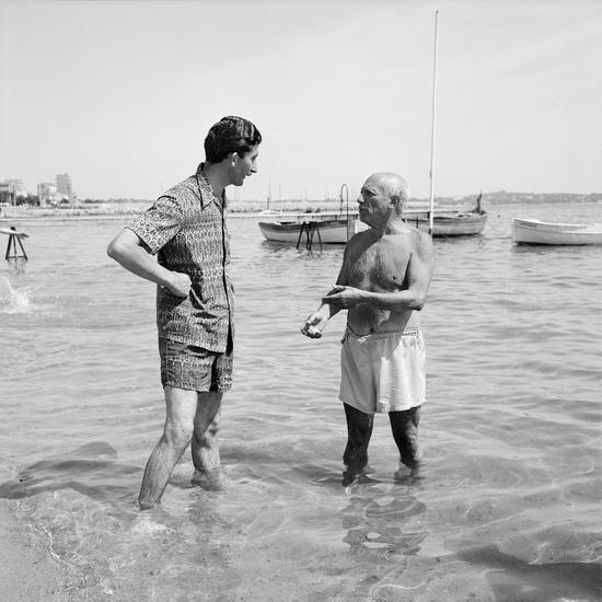 毕加索与爱德华·奎恩,“在加利福尼亚”,戛纳,1959年