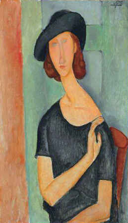 《戴帽子的珍妮·耶布特奴》（1919年）