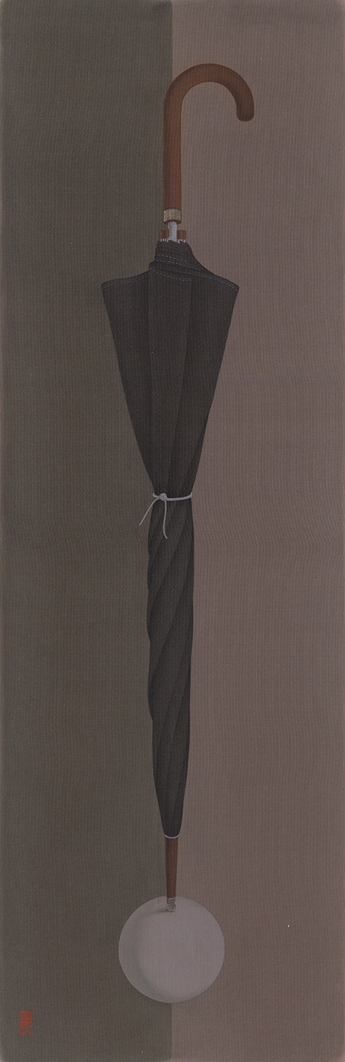 曾志钦 芭蕾舞者 2015 绢本设色 70×23cm
