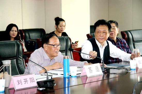 著名书法家苏适讲话
