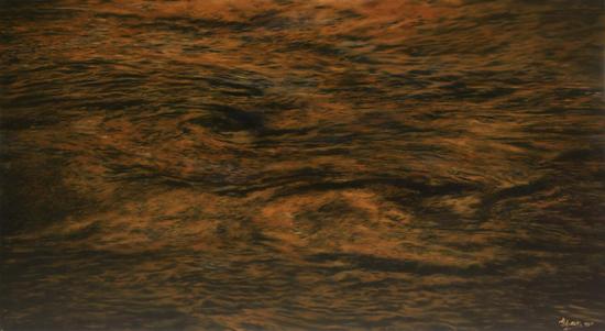 韩砚朝-激流1号 布面油画 The Torrent No.1 210cmX115 cm  Oil on canvas 2011年