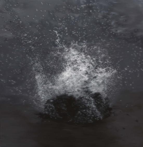 韩砚朝-噗通一声6号 布面油画 180cmX170cm A Splash No.6   Oil on canvas 2010年