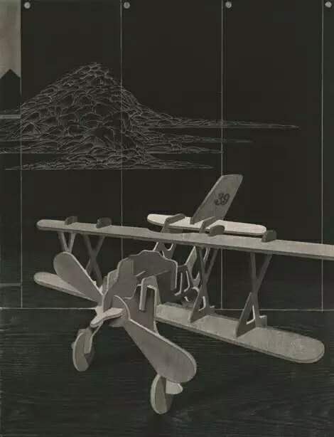 陈琦-梦蝶之二 Dreaming of Butterfly No.2, 水印版画 Woodblock Print,80×58cm,2000