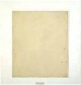 Robert Rauschenberg： Erased De Kooning（涂抹德·库宁）1953，素描