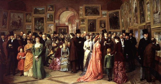 A Private View at the Royal Academy， 1881， William Firth。 Royal Academy of Arts， London