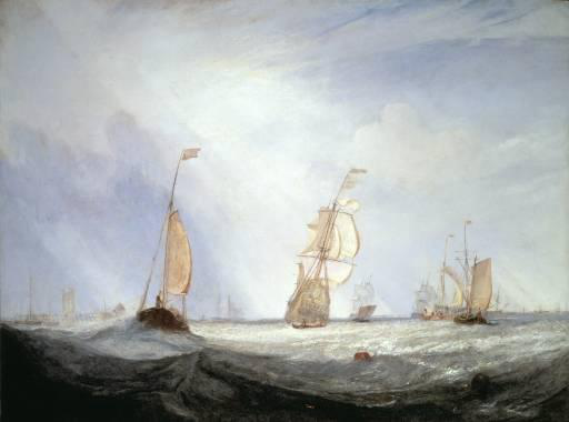 Helvoetsluys， JMW Turner， 1832。 Fuji Art Museum， Tokyo