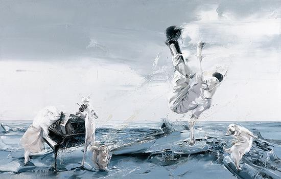 申树斌 未来乐园 NO.3  Future paradise NO.3 150x96cm  布面油画  Oil on canvas   2013