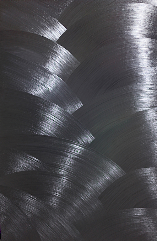黄旭 混合的力量 - 黑色山水,2015,油画,130x200cm