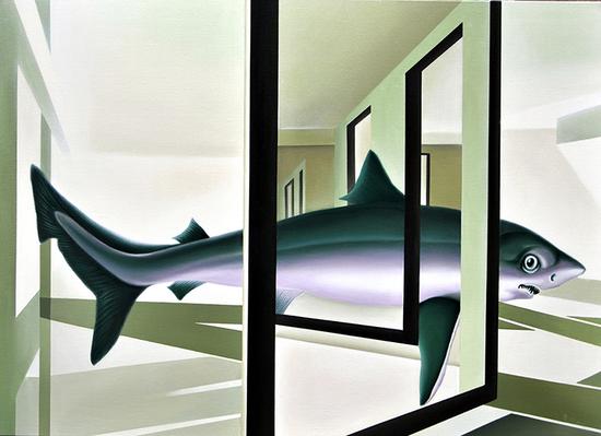陈子风   连锁反应   油画 100×140CM  2013