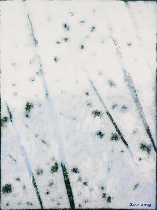 王俊，无题 No.6，布面丙烯，200×150cm，2015