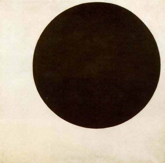 马勒维奇，黑色圆圈，1915，现藏于圣彼得堡俄罗斯国立博物馆