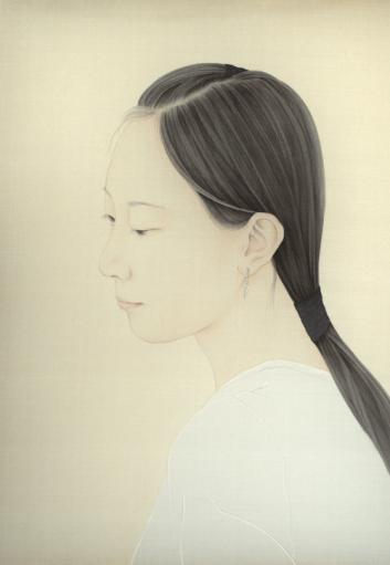 丁涵《读·之一》 37×49 绢本设色 2014