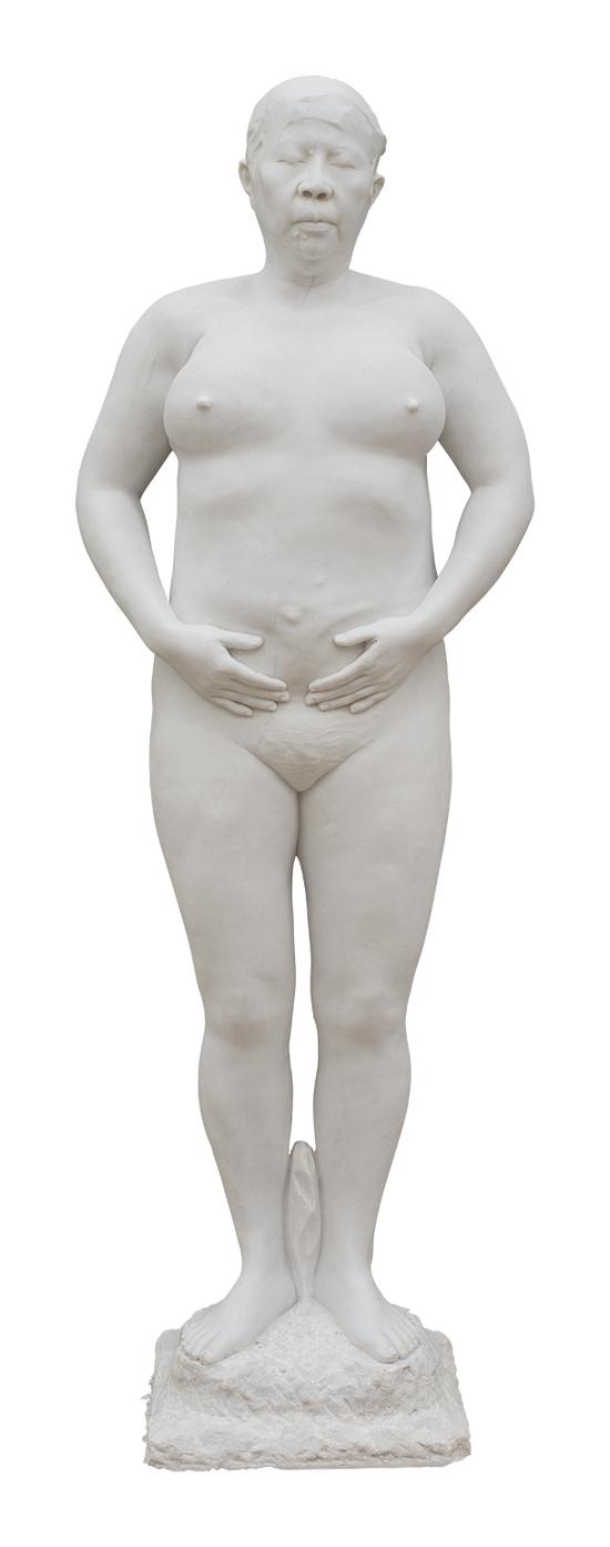 张大力-雕塑sculpture(汉白玉white marble)169X59X32cm,2015