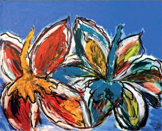 马高莎Skyfall天使坠落-3D Acryl-166cm136cm