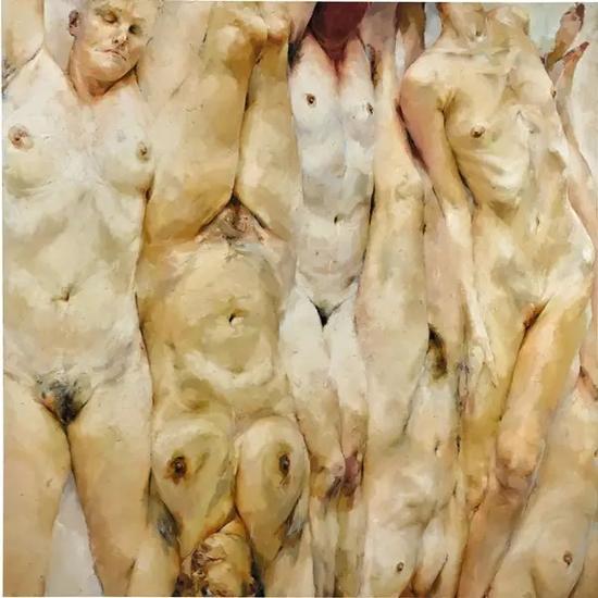 珍妮‧萨维尔，（Jenny Saville），《转变》，1996-1997。图片：致谢苏富比拍卖行.webp