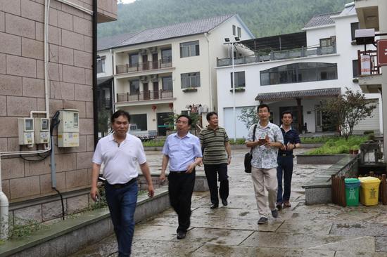 2、浙江省交通运输科学研究院金小平院长带领画家们到临安山乡采风