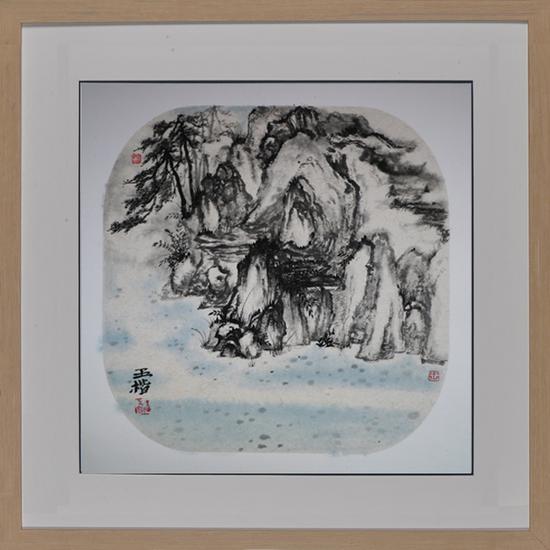 ������ɽˮ֮�ģ�35x35cm