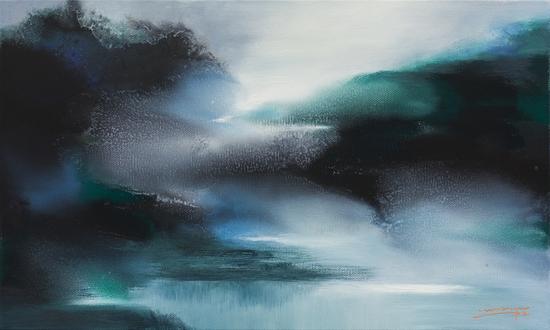 浩瀚  油画60×100cm 2014