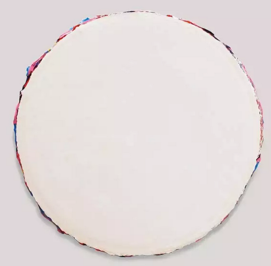 马树青《无题2016-6》,直径85cm 厚5cm,布面