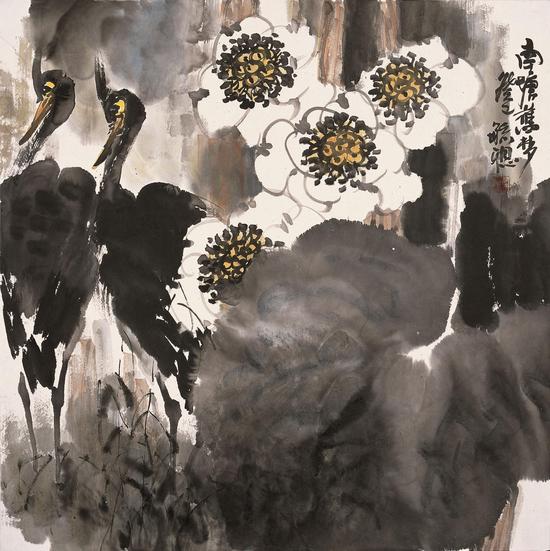 南塘旧梦68x68cm 纸本 2013年