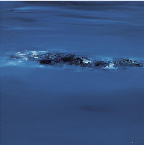 布面油画《灵 • 一 》 尺寸:100X100cm 创作年代:2013