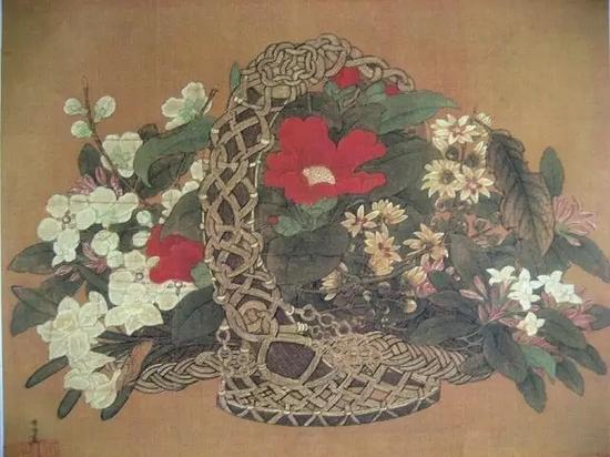 《冬花篮图》