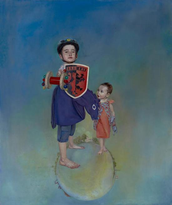 《童-之一》 《Child No.1》 布面油画 Canvas 144.5x125cm 2010