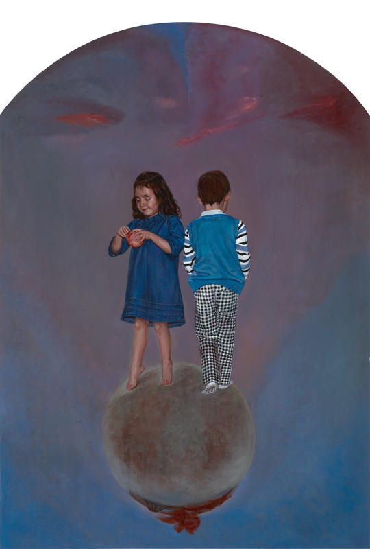 《童-之四》 《Child No.4》 布面油画 Canvas 120x170cm 2012