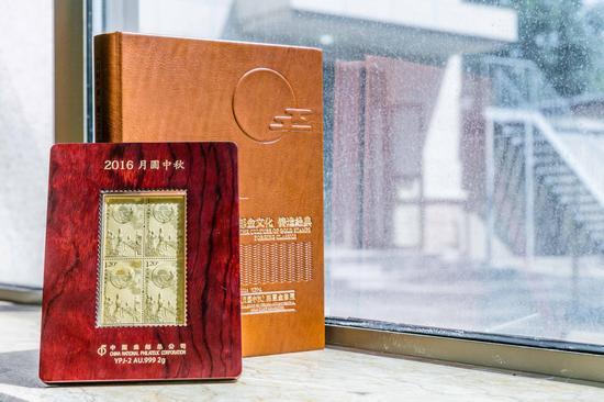 中国集邮:邮票金系列《月圆中秋》产品即将上