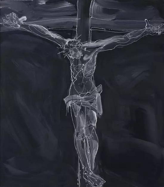 《耶稣》| 145x127cm 布面丙烯 2015