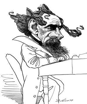 david levine的狄更斯画像.