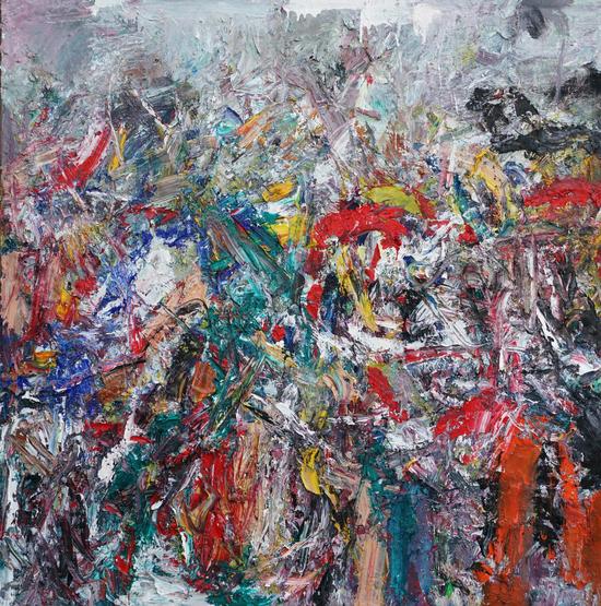 曹星原丨荒莽抽象表现绘画--王易罡作品谈_当