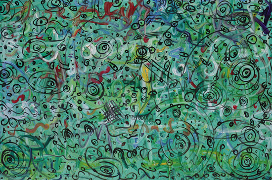 《天上的眼睛》 200X300CM 布面油画 2014