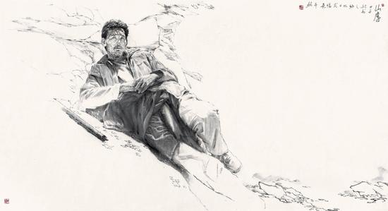 山鹰 180cm×96cm 丁中一