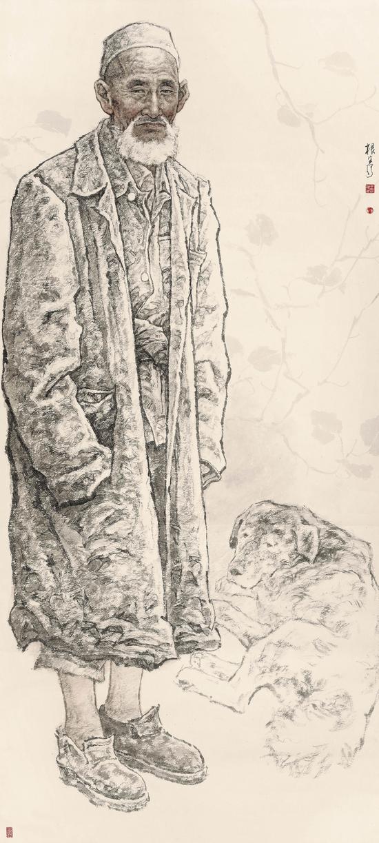 老人 180cm×96cm 王根生