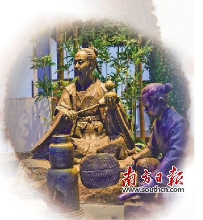 一楼的葛洪鲍姑园已经基本装饰完毕.