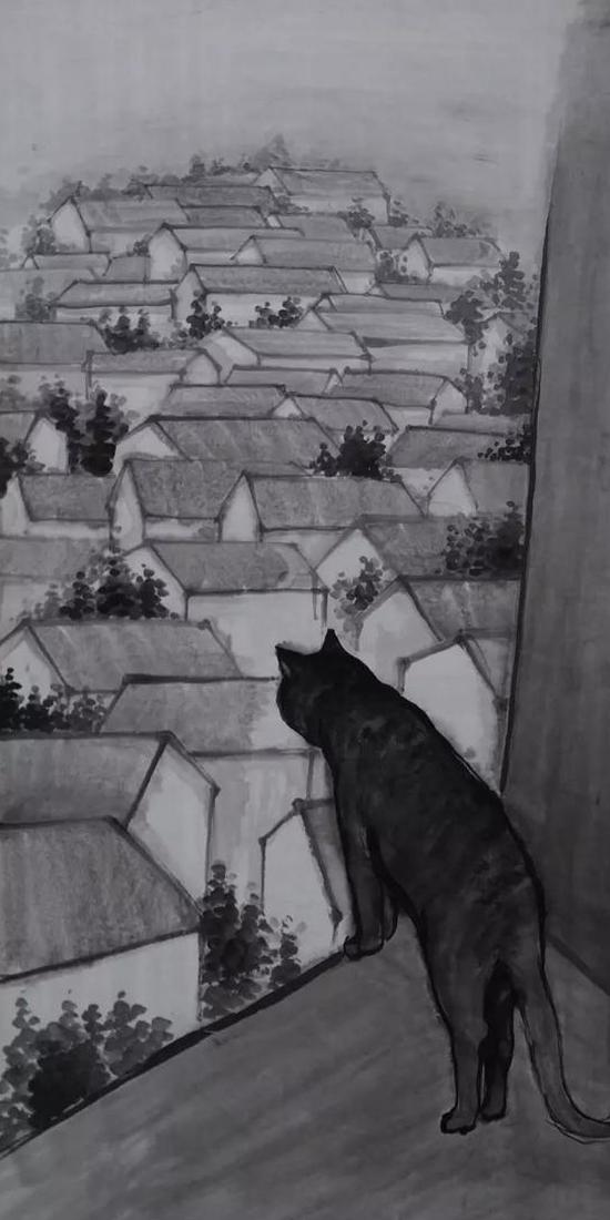 �˿��¡����⡷135cmX68cm ֽ��ˮī  2009